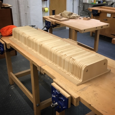 The Mould for the new 56" tray - testing polymers for the new trays