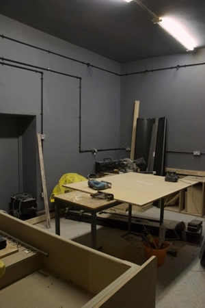 In progress - The darkroom under construction