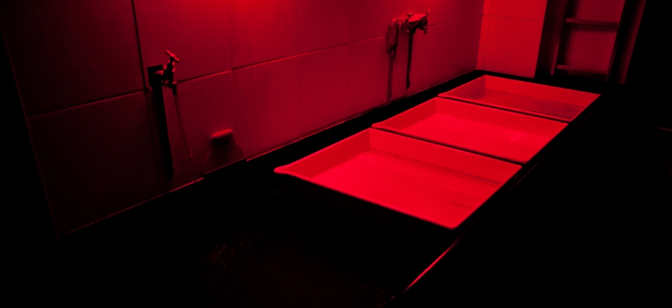 Darkroom trays 20x24" - the sink is heated to maintain 20 degrees