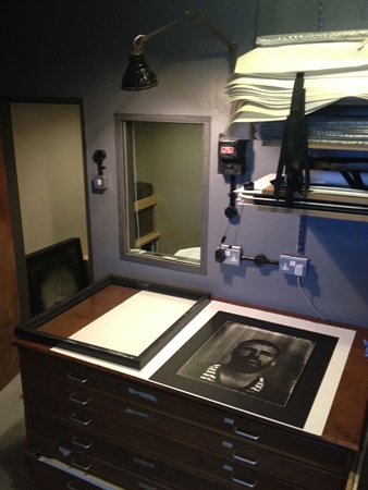 Print finishing - space and drawers for members to finish prints